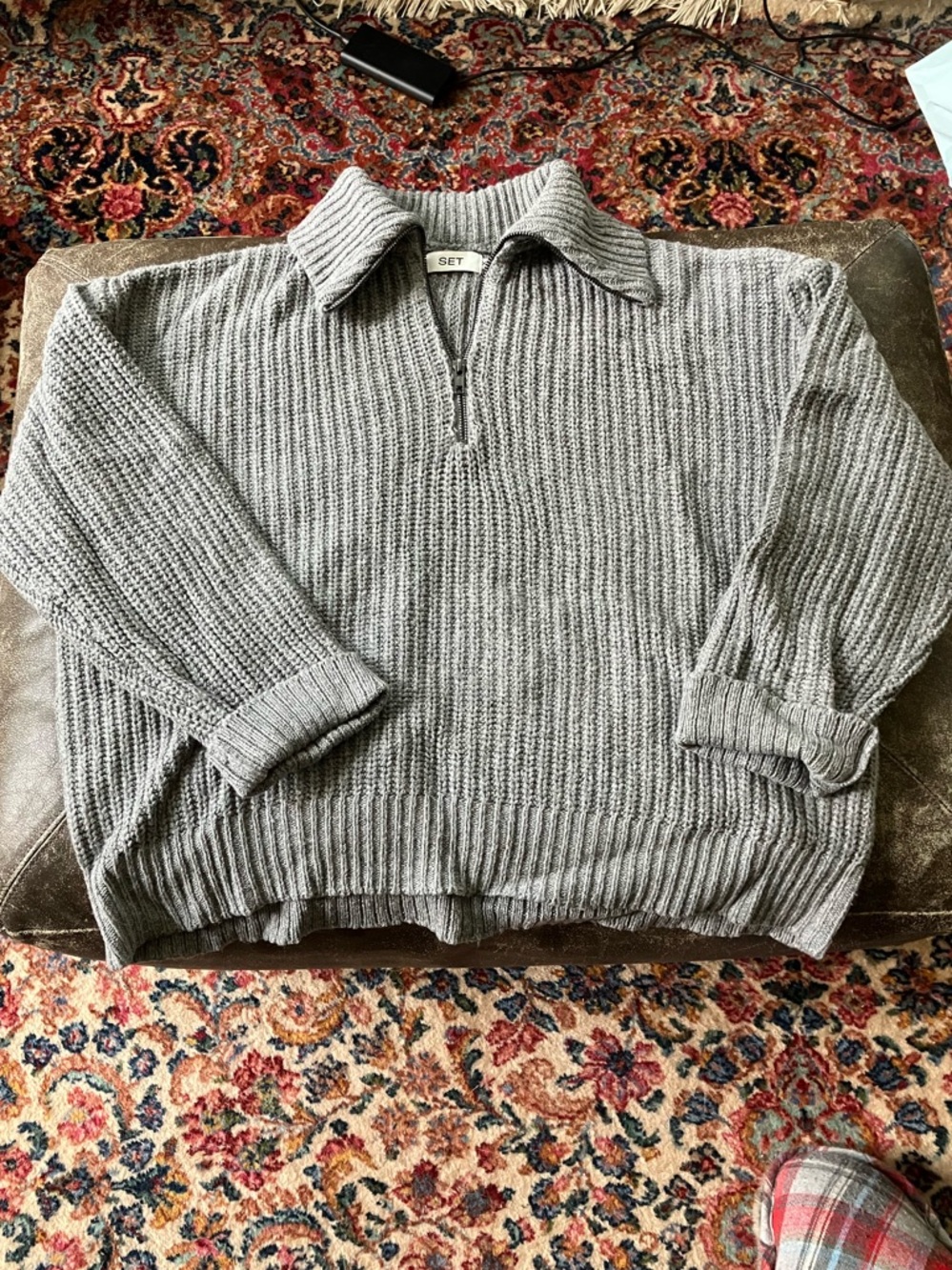Set Active Quarter Zip Sweater